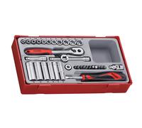 Teng Standard Profondo Metrico Presa Set 35 Pezzi 0.6cm Drive 4 A 13mm 6Pt
