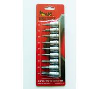Teng Strumenti M3813TPX 9 Pezzi, 1cm Drive Bussola Torx Set 68840107