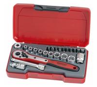 Teng T1424 - Set manicotti 1/4" sistema metrico (24 pezzi)