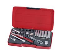 Teng T1436 - Set di Chiavi metriche a Bussola 1/4" (36 Pezzi)