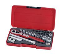 Teng Tools, set di chiavi a bussola da 3/8". Metrico 34 pezzi universale