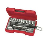 Teng Tools, set di chiavi a bussola Mini Rosso 1/4 ''