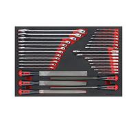 Teng Tools TTEX32 - Set di chiavi e lime FOAM4X4, 32 pezzi