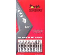 Teng Tools TTTXH15 lungo Hexagon e Punta Torx Set Chiavi 1.3cm Drive 15 Pz