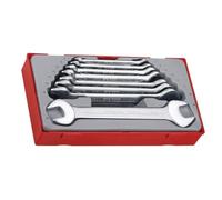 Teng TT6208Metric - Set di chiavi a forchetta aperta, 8 pezzi