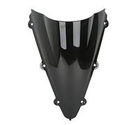 Tengchang Moto Protezione dello Schermo del parabrezza Adatto per Yamaha YZF R1 2004 2005 2006 (Nero)