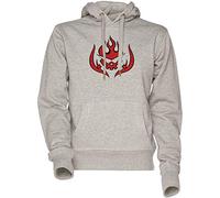 Tengen Toppa Gurren Lagann - Squadra dai Gurren Logo Unisex Uomo Donna Felpa con Cappuccio Grigio Men's Women's Hoodie Sweatshirt Grey