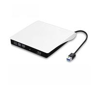 tengertang Lettore Blu-ray CD esterno USB 3.0 3D Blu-ray DVD masterizzatore/masterizzatore/lettore BD-ROM per PC Computer Notebook (bianco)