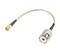 TengKo RF RG316 Della Treccia Bassa Perdita Via Cavo, Maschio SMA a UHF SO-239 Femminile Coassiale Connettore Antenna