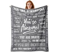 TenGlow Coperta da uomo Get Well - You are Awesome 101,6 x 127 cm morbida coperta - regalo ispiratore per lui che pensa a te amicizia sentirsi meglio dopo un intervento chirurgico