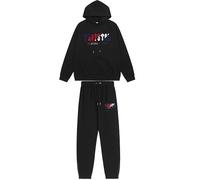 TENGSHID Tuta uomo e tuta donna da ricamo, tuta casual a due pezzi per la stagione autunnale e invernale, adatta a tutti i giorni, al lavoro e allo sport. (black-B,XL)