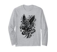 Tengu Giapponese in Stile Tradizionale Irezumi Maglia a Manica