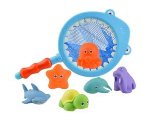 TENGWA 7 Pezzi Giochi Bagnetto Neonato 1 2 3 4 Anni Gioco Bagnetto Cambia Colore Baby Bath Toys Doccia Piscina Vasca da Bagno Spiaggia Regalo per bambini e bambine