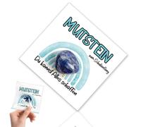 TENGWA Iscrizione a Scuola per Bambini Pietre Portafortuna Blu 2,8cm Pietre Curative Pietra Naturale Pensierino con Confezione Regalo Incoraggia i Bambini dà Coraggio Regalo per Scolari Souvenir
