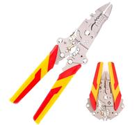 TENGWA Spelafili Elettricista 14 in 1 Portatile e Pieghevole Spelafili Multiuso Spellacavi Elettrici per Spelatura Avvolgimento Piegatura e Crimpatura