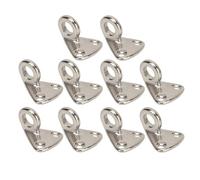 TengXiCLP 10 Pezzi di parabordi con Occhielli marini, Gancio in Acciaio Inossidabile 316, Piastra con Occhiello per parabordi, Gancio sospeso Resistente alla corrosione per rimorchi per barc