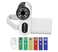 TengXiCLP Microscopio per bambini 1000X, microscopio digitale tascabile portatile con schermo a colori da 2 pollici, videocamera educativa per attività didattiche a casa, a scuola e per (Bianca)