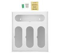 TengXiCLP Sacchetto contenitore per la conservazione del cibo in bambù, scatola di stoccaggio per alimenti in legno con design a cassetto, organizer da con finitura lucida per la disp (Bianca)