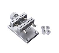 TengXiCLP Supporto regolabile per cassa orologio, strumento professionale per riparazione orologio in lega di alluminio, supporto grande per riparazione cassa orologio con 4 perni (Argento)