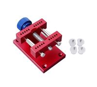 TengXiCLP Supporto regolabile per cassa orologio, strumento professionale per riparazione orologio in lega di alluminio, supporto grande per riparazione cassa orologio con 4 perni (Rossa)