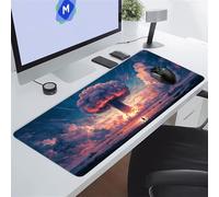 TengYuer Tappetino per Mouse da Gioco Grande 900x400x2 mm Tappetino Mouse XXL Nube Fungo con Base in Gomma Antiscivolo Mousepad Gaming Migliora la Precisione e la Velocità Adatto per giochi e ufficio