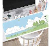 TengYuer Tappetino per Mouse da Gioco Paesaggio Dei Cartoni Animati Tappetino Mouse XXL 900x400x2mm Morbido Confortevole e Resistente Fondo Antiscivolo in Gomma Naturale Adatto per Ufficio e Gioco