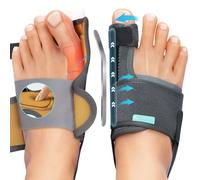 TENICORE Aggiornamento Alluce Valgo Correttore con 2 Barre Angolari,Tutore Alluce Valgo con cuscinetto in silicone Sollievo dall'alluce Valgo Donna e Uomo 1Paio