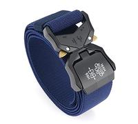 TENINE Cinture elastiche per uomini e donne, cintura tattica in tela di nylon militare resistente cinture sportive con fibbia a sgancio rapido 3,8 cm tessitura esterna cintura da uomo EDC Molle