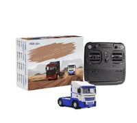 TENIREALX Turbo Racing C50-T - Auto radiocomandata in scala 1:76, 3CH 4WD, mini trattore elettrico RTR completamente proporzionale 2,4 GHz, con telecomando, con fari per hobbisti e adulti