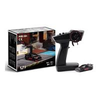 TENIREALX TURBO RACING - Mini auto da corsa elettrica, scala 1:76, 3CH RWD, radiocomandata (RW), con telecomando, 2,4 GHz, per hobbisti e adulti (C74)