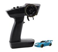 TENIREALX TURBO RACING RC Drift Car, scala 1:76, 3CH RWD Auto da corsa elettrica Mini Full Proporzionale RTR 2.4 GHz Veicolo telecomandato con fari per hobbisti e adulti -C63
