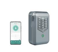 TenixLox Smart Key Lock Box, può password, impronte digitali, swipe, chiave, APP Remote Unlocked, Wall Mounted Key Safe Box per Outdoor