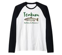 Tenkara No Reel Non è Un Problema Pesca a Mosca Trota Kebari Maglia con Maniche Raglan