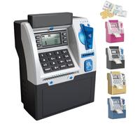 Tenkaybox ATM, Tenkaybox Smart ATM Piggy Bank, with Realistic Atms Keypad, Electronic Money Saving Bank with Password, Atm Savings Banks for Adults (Black)