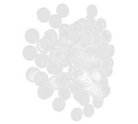 Tenlacum Confezione da 100 capsule trasparenti per monete, contenitori diversi (21 mm)
