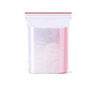 Tenlacum - Confezione da 100 sacchetti di plastica autosigillanti, richiudibili, richiudibili, con catena a clip, 13 cm x 19 cm