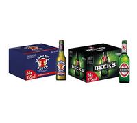 Tennent's Super, Birra Bottiglia - Pacco da 24x35,5cl & Beck's Pils, Birra Botti