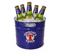 Tennent's Super Secchio per il Ghiaccio per Birra | Secchio per Birre Tennent's Original con Maniglie Laterali