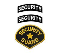 TENNER.LONDON - Set di 3 Security Iron On Applique Serigrafia Tessuto Lavabile in Lavatrice trasferimento