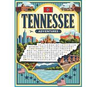 Tennessee Word Search Puzzle Book: Large-Print Brain Games and Travel Fun | Explore Music, History, Cities & Nature in Tennessee