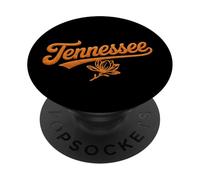 Tennessee Yarn Script look Floral Southern Pride Design PopSockets PopGrip Adesivo