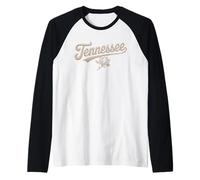 Tennessee Yarn Script Look Floral Southern Women And Kids Maglia con Maniche Raglan