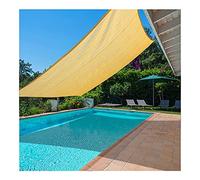 Tennette per la Protezione Solare Sun Shade Sail Sail 2x2m Resistenti all'Acqua PES a Protezione Solare Terlina da Sole con Corde di Montaggio Protezione UV per Il Giardino da Giardino Esterno