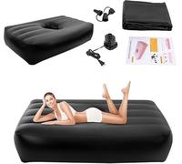 TENNIEX BBL Materasso letto con foro, letto di recupero post intervento chirurgico con foro, 182,9 x 101,6 x 43,2 cm, letto gonfiabile in PVC, cuscino BBL dopo intervento chirurgico, materasso ad aria