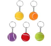 Tennis Ball Portachiavi, 10 Pezzi Portachiavi Palla Tennis Mini Ciondolo con Pallina da Tennis Portachiavi Pallina da Tennis Creativo Keychain Portachiavi per Sport e Feste per Gli Amanti del Tennis
