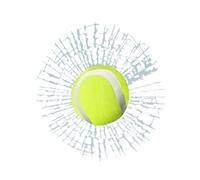 Tennis Ball Window Sticker, 3D Prank Decal, Funny Feature with Realistic Effect, Vehicle Glass Decoration with Easy Apply, Decal Weather Resistant Build, Car Styling for Windshield