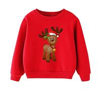 Tennis Bambini Natale Bambino Ragazzi Ragazze Lettera Manica Lunga Cartoon Felpa Top Xmas Vestito Jack Sono Maglione Bambini, g, 2-3 Anni