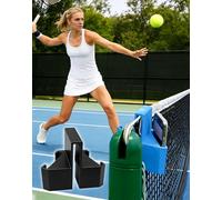 Tennis Camera Mount, Dual Perspective Capture Every Match Moment Effortlessly Tennis Net Camera Mount Snaps onto the Net Post, Net Mount Phone Holder for You Review, Adjust, Level up Skill (Black)