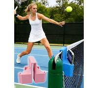 Tennis Camera Mount, Dual Perspective Capture Every Match Moment Effortlessly Tennis Net Camera Mount Snaps onto the Net Post, Net Mount Phone Holder for You Review, Adjust, Level up Skill (Pink)