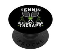 Tennis che dice il giocatore di tennis PopSockets PopGrip Adesivo